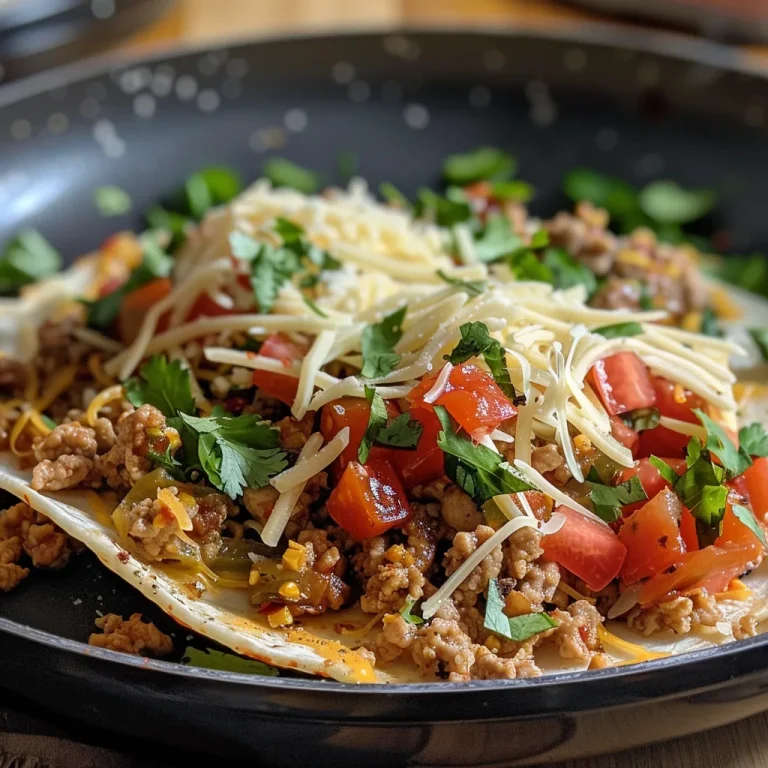 Detailansicht von Käse-Blumenkohlboden Tacos, garniert mit frischem Koriander und Oliven.
