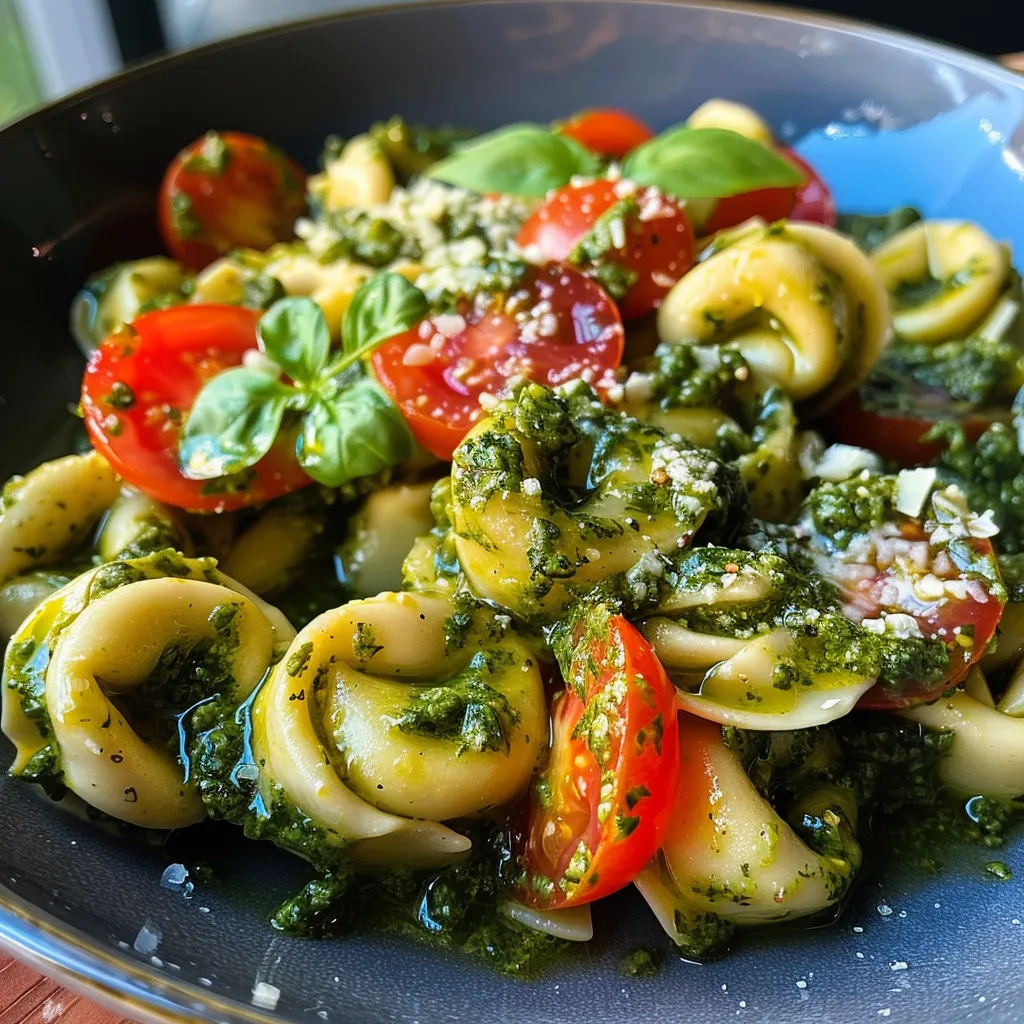 Cremiger Salat mit Käsesorten und gerösteten Pinienkernen, appetitlich angerichtet.