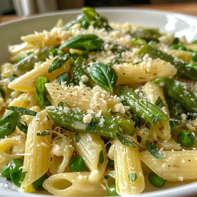 Erfrischender Grüner Spargel Salat: Ein Genuss für Jeden Tag Detailansicht eines gesunden Salats aus grünem Spargel und Pasta.