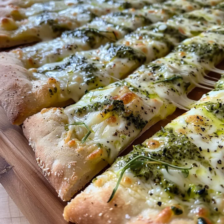 Detailaufnahme einer Pizza bianca, belegt mit frischem Spargel und Schinken.