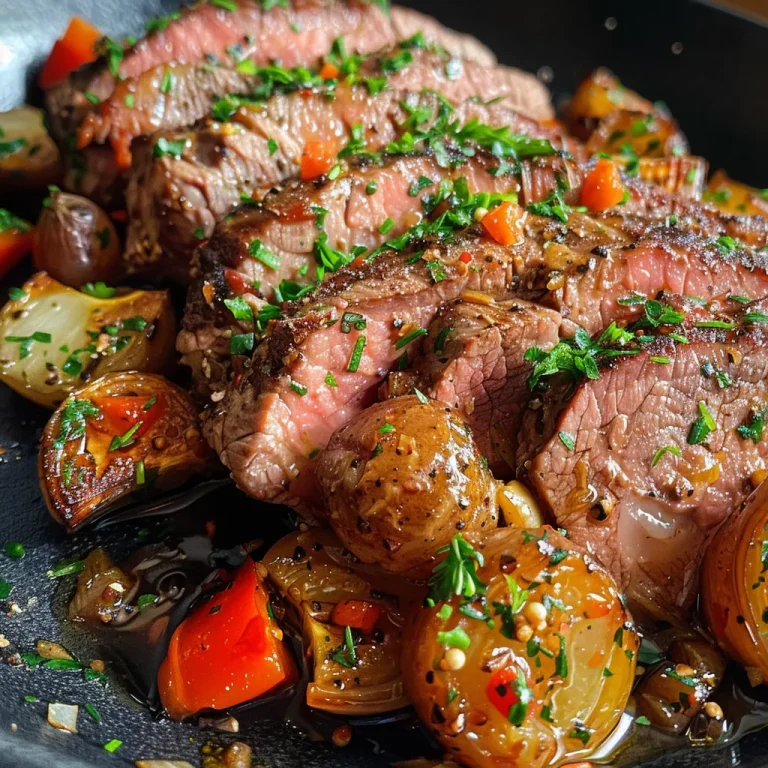 Frisch zubereitete Rindfleisch-Gemüse-Pfanne, serviert mit Reis.