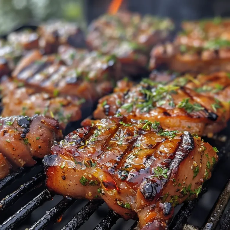 Saftige Gegrillte Garnelenspieße mit Zitronen und Knoblauch.
