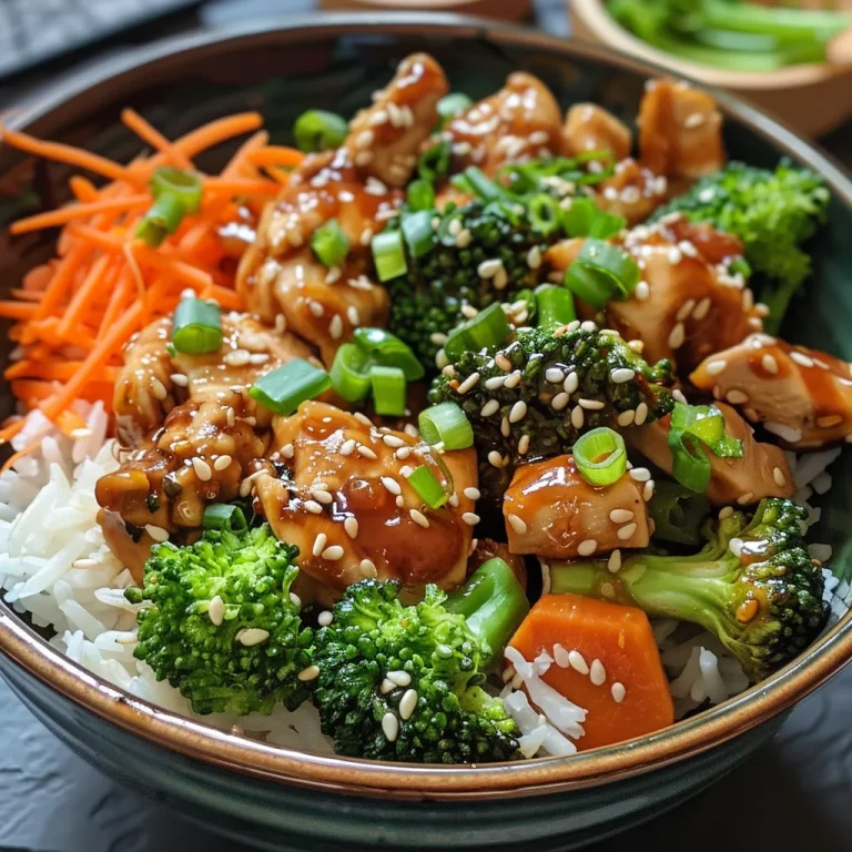 Schnelle Teriyaki Hähnchen Reisbowl für entspannte Abende Saftige Teriyaki-Hähnchen-Reisbowl mit Gemüse und Reis.