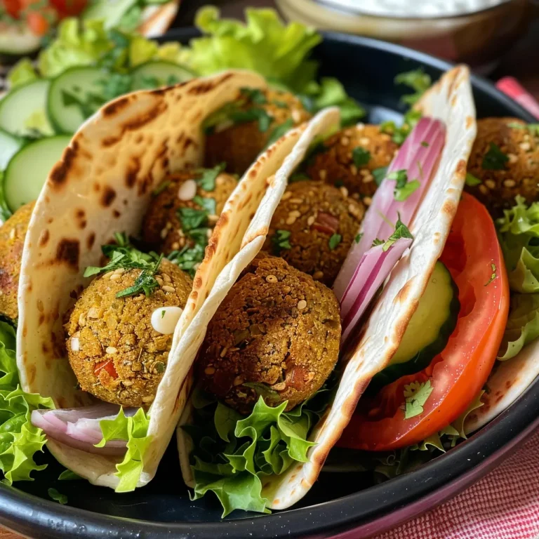 Wraps de Falafel: Sabor y Bienestar en Cada Bocado Nahe Aufnahme eines veganen Falafel-Wraps mit frischen Zutaten sichtbar.