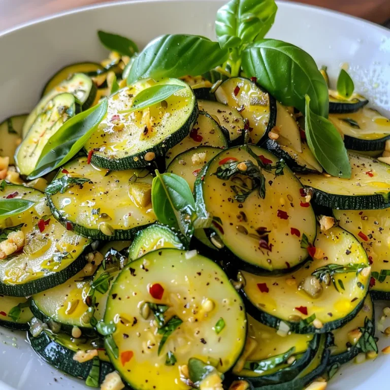 Nahaufnahme eines frischen Zucchini-Mais-Salats mit bunten Zutaten.