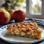 ['Close-up of apple cinnamon protein pancakes stacked on a plate.', 'Side view of fluffy pancakes topped with diced apples and cinnamon.', 'Delicious protein pancakes garnished with apples and a sprinkle of cinnamon.', 'A stack of golden protein pancakes with apple chunks and a dusting of cinnamon.']