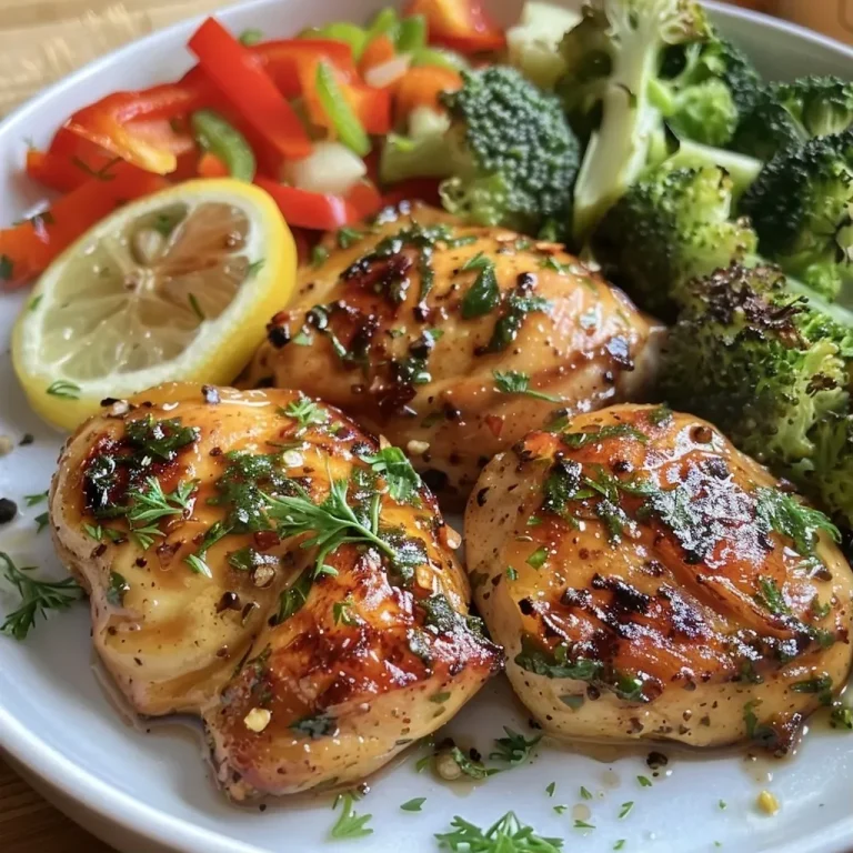 ['Juicy, golden-brown chicken breasts on a sheet pan with colorful mixed vegetables.', 'Close-up view of baked chicken breast and fresh veggies, showcasing savory spices.', 'A vibrant assortment of roasted chicken and seasonal vegetables on a baking tray.', 'Savory chicken breast accompanied by broccoli, bell peppers, and cherry tomatoes.']