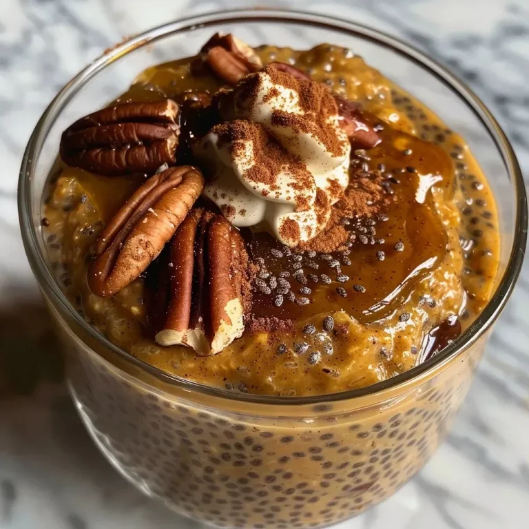 ['Close-up of creamy pumpkin chia pudding garnished with fresh fruit.', 'Side view of pumpkin chia pudding in a glass, showcasing its texture and color.', 'Delicious pumpkin chia pudding topped with whipped cream and a sprinkle of cinnamon.', 'Bowl of vibrant orange pumpkin chia pudding with chia seeds visible throughout.']