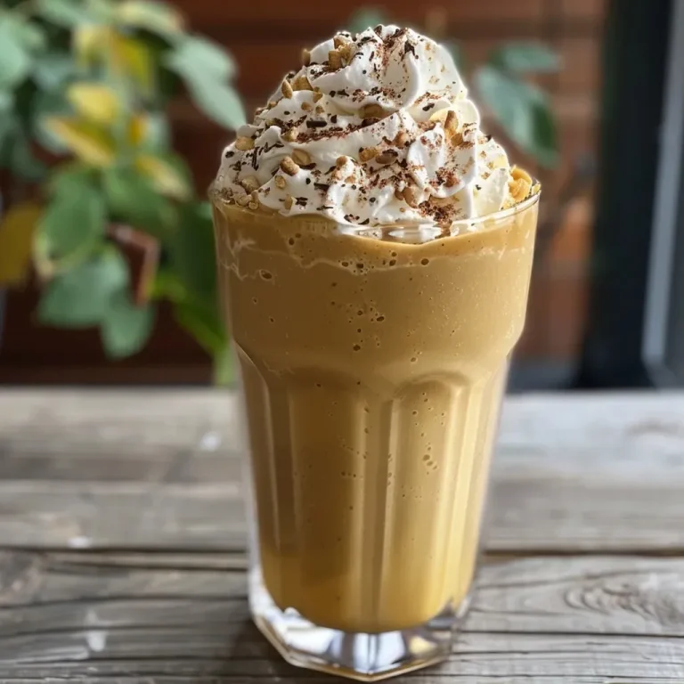 ['Close-up of a creamy pumpkin spice milkshake topped with whipped cream and a sprinkle of cinnamon.', 'Side view of a delicious pumpkin spice milkshake in a glass, featuring creamy texture and a cinnamon garnish.', 'A rich pumpkin spice milkshake served in a clear glass, showcasing whipped cream topping and a dusting of cinnamon.', 'A vibrant pumpkin spice milkshake with whipped cream and ground cinnamon on top, set against a neutral background.']