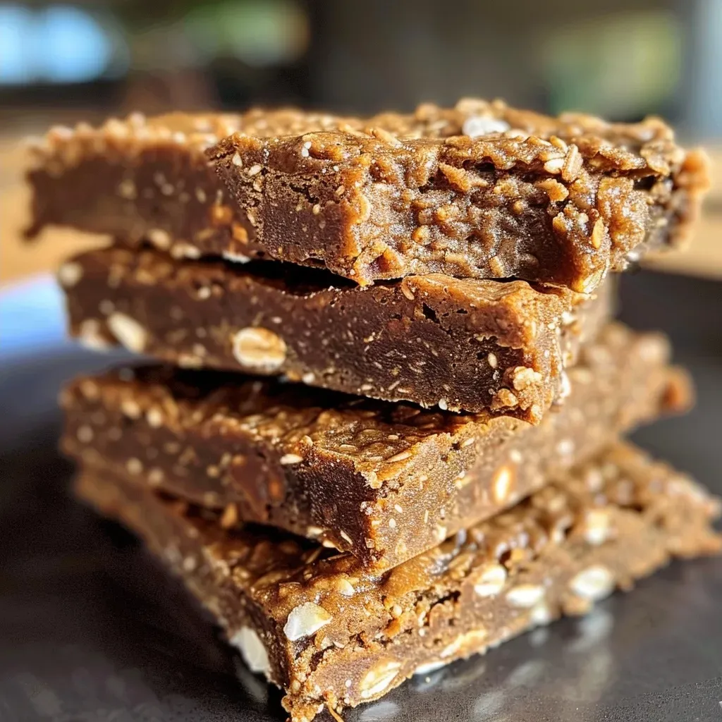 ['Close-up view of a pumpkin spice protein bar with a textured surface.', 'Side view of a gluten-free protein bar showcasing its layered ingredients.', 'A juicy pumpkin spice protein bar with white chocolate chips on a wooden surface.', 'Detailed shot of a healthy protein bar featuring pumpkin puree and oats.']