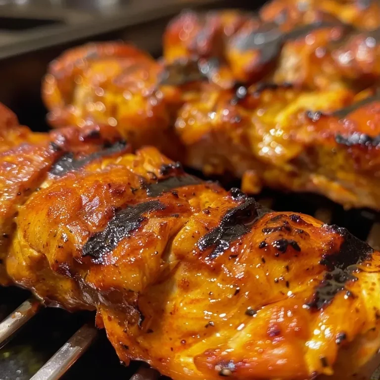 ['Juicy marinated lamb skewers presented on a wooden board with garnishes.', 'Close-up of flavorful Moroccan lamb skewers with herbs and spices.', 'Side view of succulent lamb kebabs served with parsley on a plate.', 'Detailed shot of spiced lamb skewers arranged for grilling.']