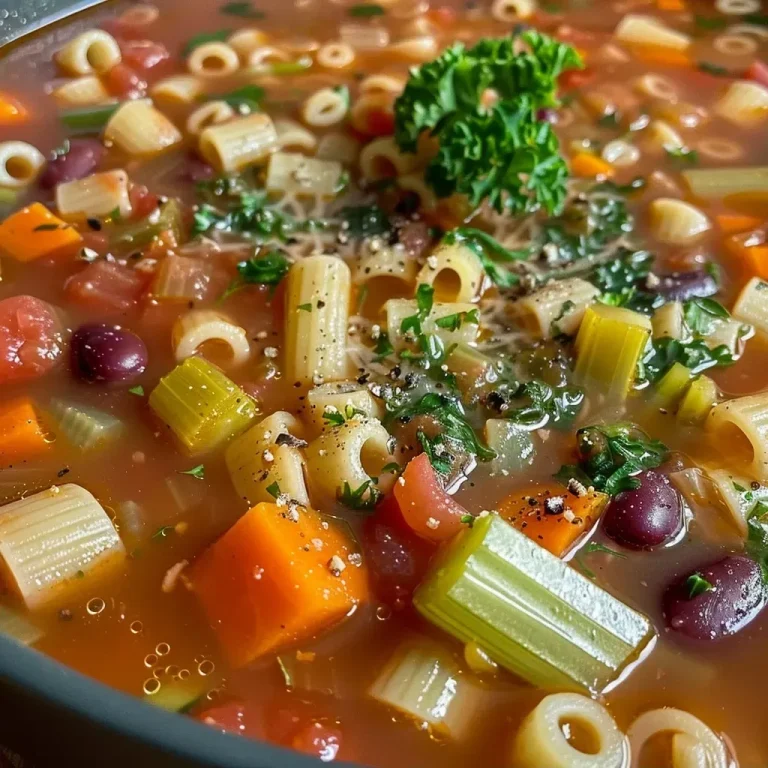 ['A close-up view of a bowl of classic Minestrone soup with gluten-free noodles, showcasing fresh vegetables and herbs.', 'Side view of a hearty Minestrone soup filled with colorful ingredients, including gluten-free elbow macaroni and vibrant greens.', 'A detailed shot of Minestrone soup, highlighting diced vegetables, herbs, and gluten-free pasta in a rustic bowl.', 'Close-up image of a steaming bowl of gluten-free Minestrone soup, featuring a mix of vegetables and a drizzle of olive oil.']