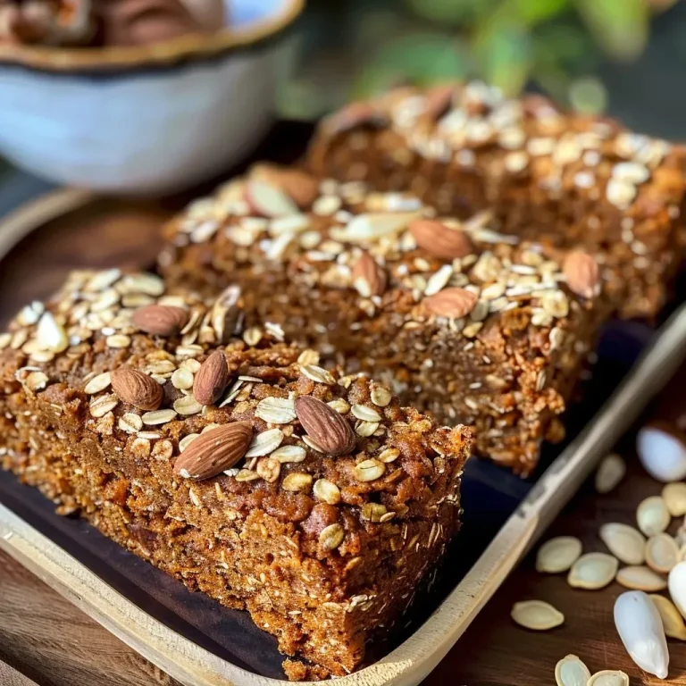 ['Close-up view of a slice of protein pumpkin bread showing a moist texture.', 'Side angle of golden-brown protein pumpkin bread with visible ingredients like pumpkin seeds.', 'Detailed image of protein pumpkin bread highlighting its fluffy interior and spices.', 'Textured slice of protein pumpkin bread with chocolate chips and nuts visible.']