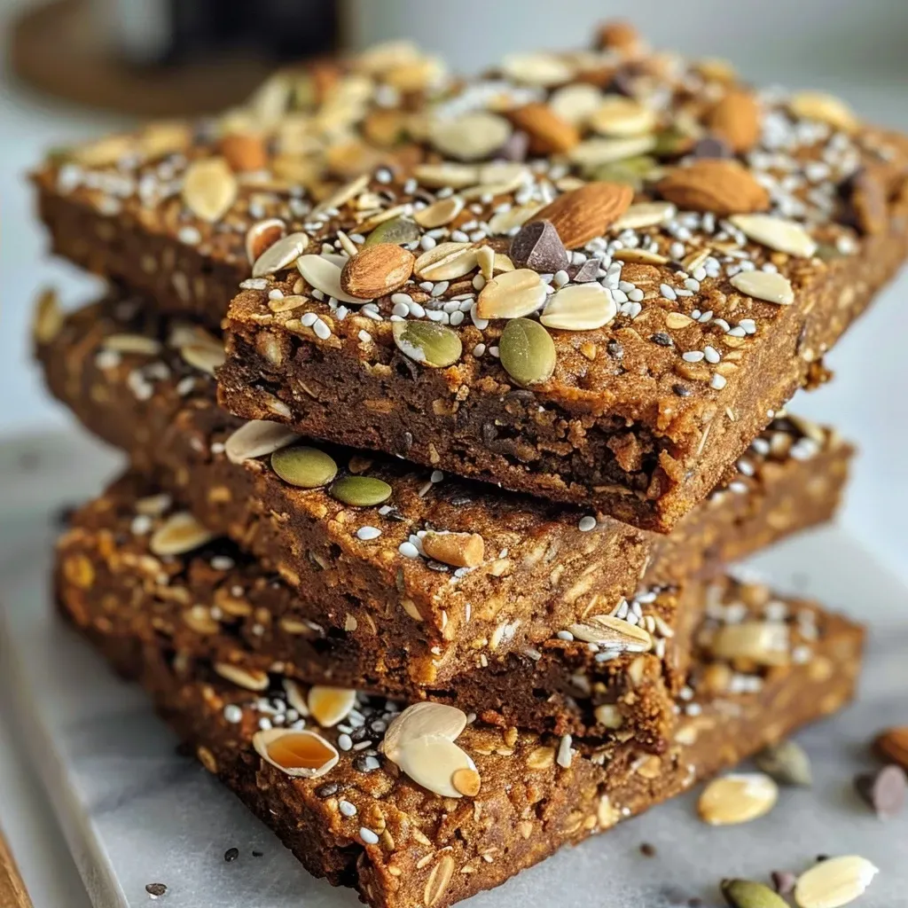 Close-up view of a slice of protein pumpkin bread showing a moist texture.