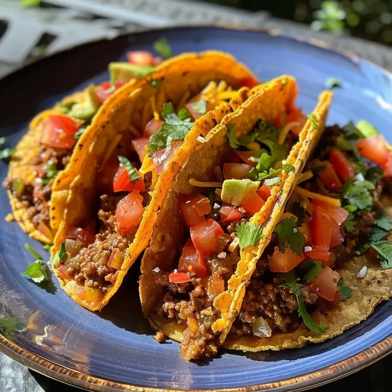 ['Close-up of taco stuffed sweet potatoes with colorful toppings.', 'Side view showing juicy sweet potatoes filled with taco ingredients.', 'A vibrant plate featuring taco stuffed sweet potatoes garnished with cheese and avocado.', 'Deliciously baked sweet potatoes topped with ground beef and fresh toppings.']