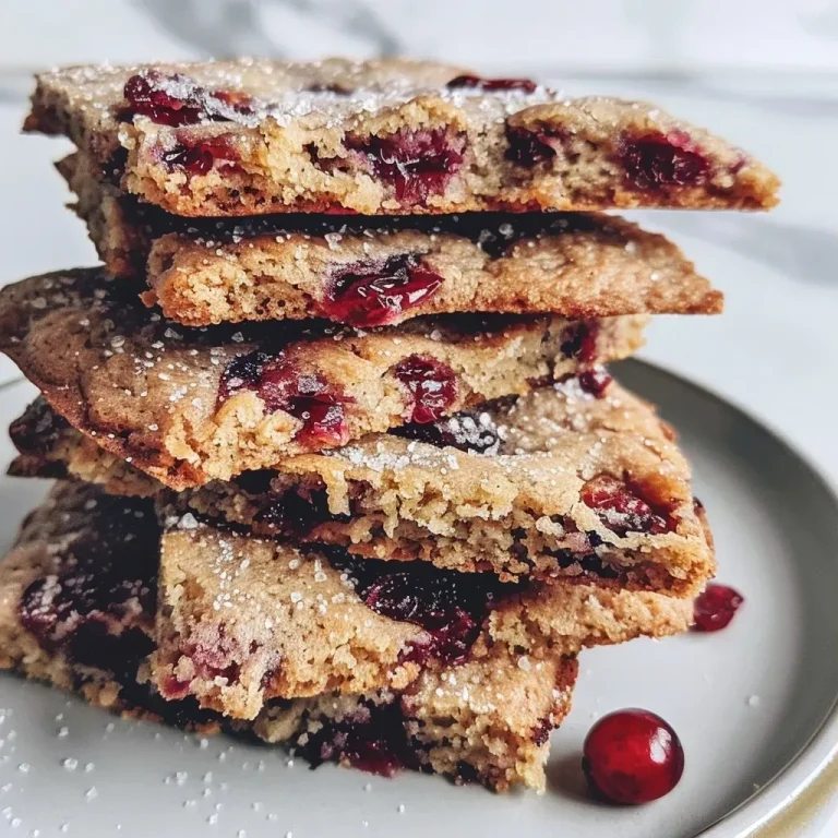 Close-up of a perfectly baked cranberry thumbprint cookie, showcasing its glossy cranberry center.