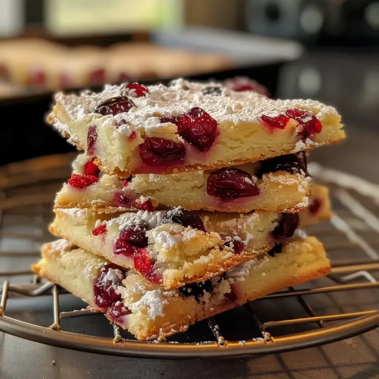 Cranberry Shortbread Kekse: Ein Genuss für jeden Tag Close-up of crispy cranberry shortbread cookies on a wooden plate.