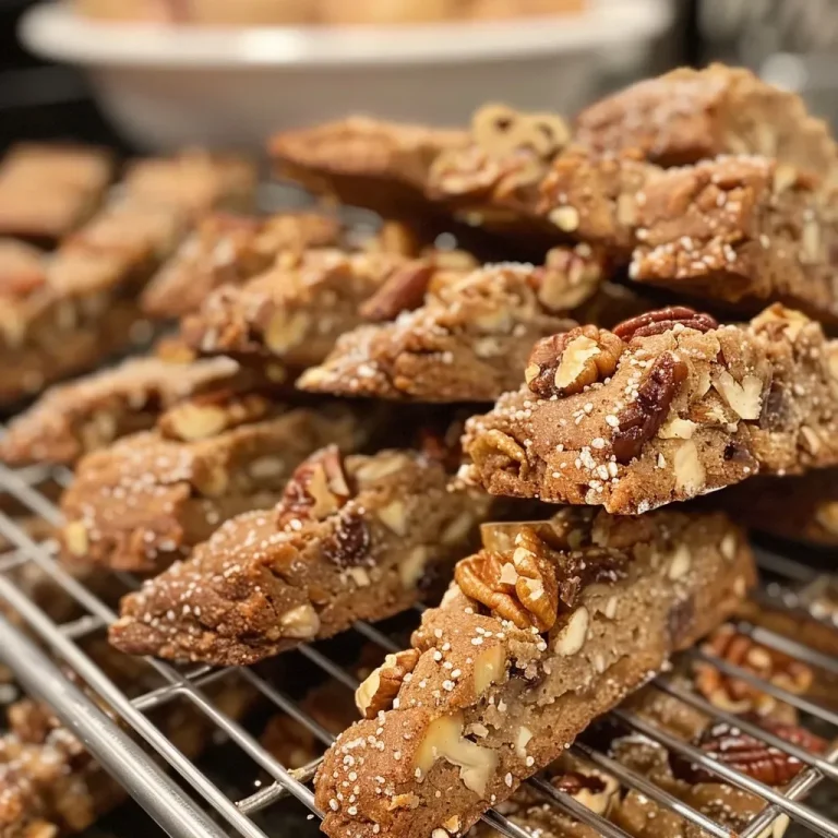 Genussvolle Feigen-Walnuss-Biscotti für Besondere Momente Close-up view of fig and walnut biscotti showcasing its texture and ingredients.