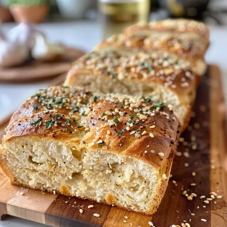 Wunderbare Brötchen mit geröstetem Knoblauch – Vegan und Einfach Close-up view of golden-brown roasted garlic vegan dinner rolls with a soft texture.