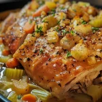 Close-up of homemade turkey gravy in a bowl, showcasing its rich brown color and texture.