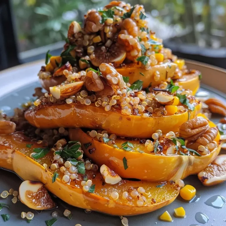 Juicy Honeynut squash with a glossy skin, showcasing vibrant colors and textures.