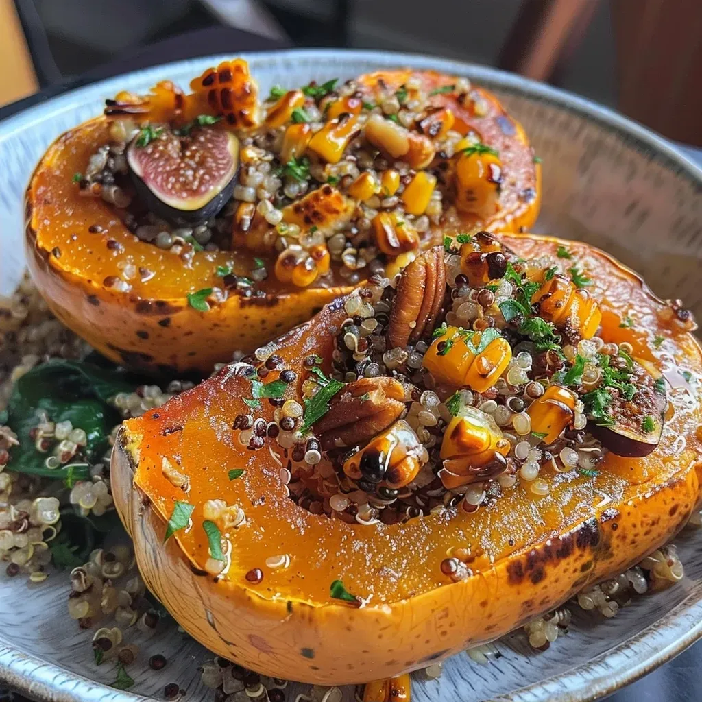 Close-up of smooth Honeynut squash revealing its rich orange interior and natural shine.