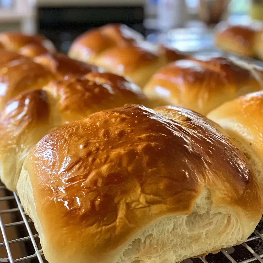 Juicy and fluffy Milchbrötchen arranged artfully, showcasing their soft texture and buttery finish.