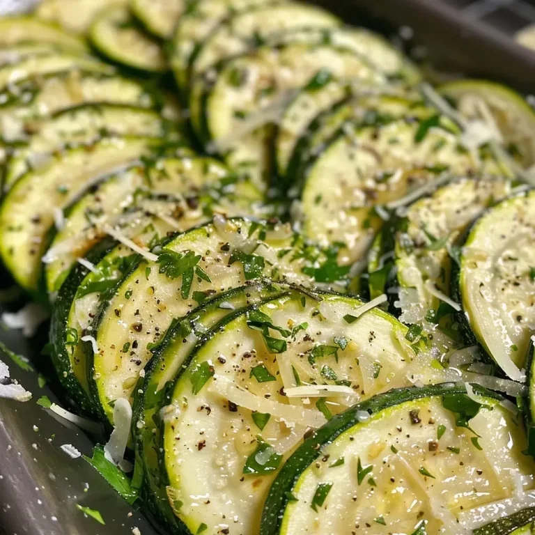 Zucchini mit Parmesan und Trüffel: Ein Genuss für Jeden Tag Close-up image of sautéed zucchini with Parmesan and truffle oil.