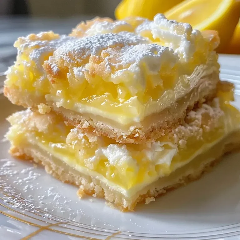 Entspannte Zitronencreme-Bars für Genussmomente Close-up of juicy lemon cream pie bars, showcasing a golden crust and creamy lemon filling.