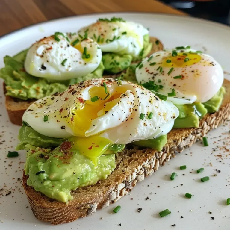 Avocado-Toast mit pochiertem Ei