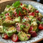 Avocadosalat mit Garnelen
