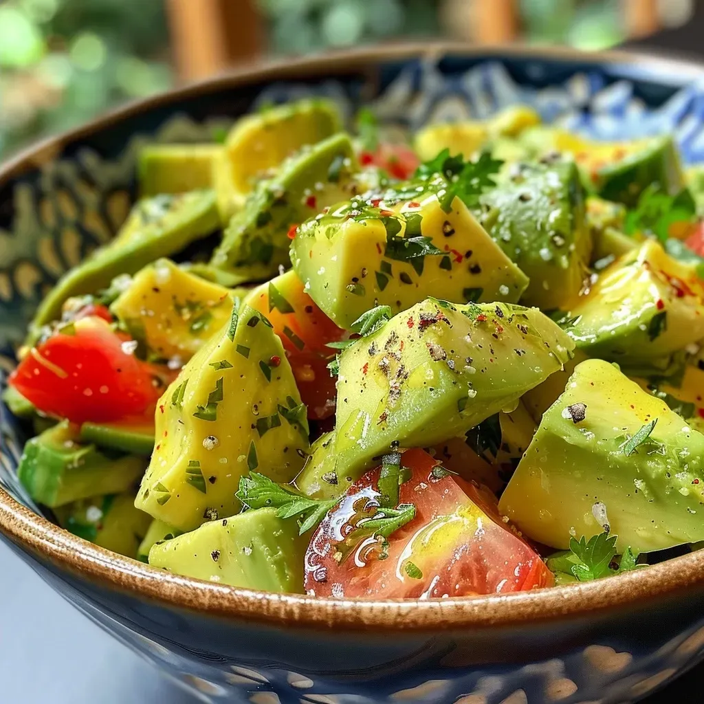Avocadosalat mit Garnelen