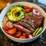Steak und Gemüse Power Bowl