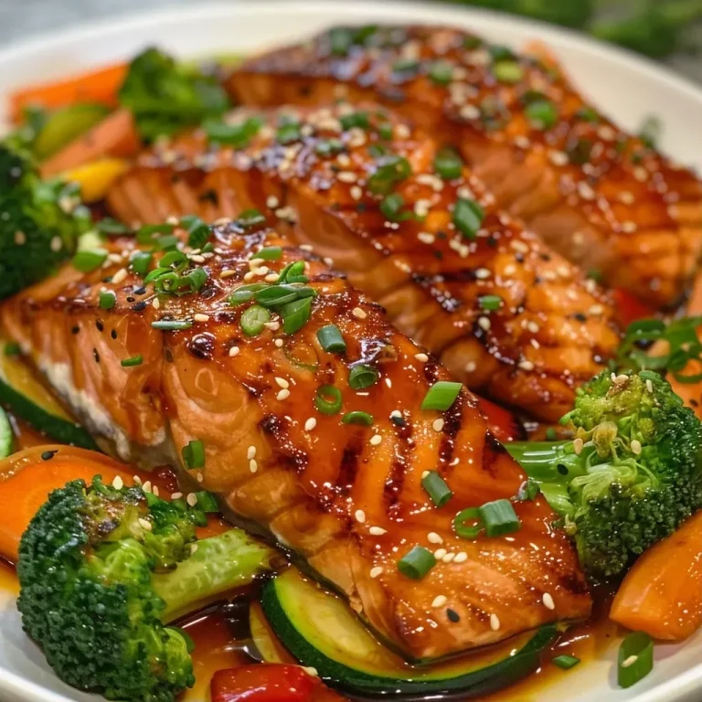 Teriyaki-Lachs mit Gemüse